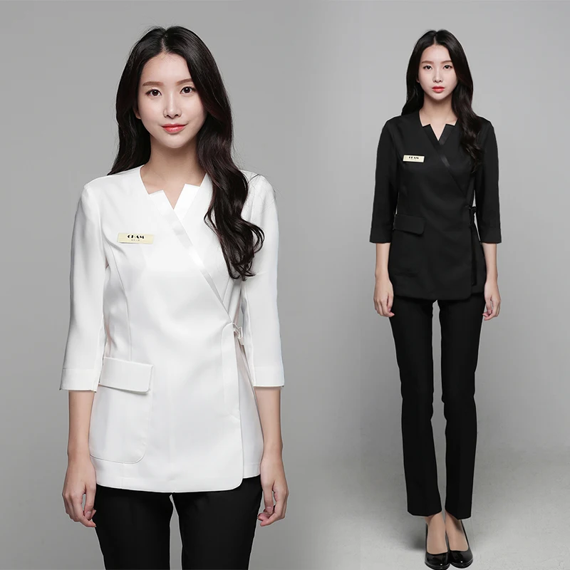 Косметологическая форма для маникюра новый спа-центр здоровья вышивка рабочая