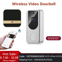 wireless wifi doorbell home smart doorbell with 720p hd camera security video intercom bell with ir night vision for apartment