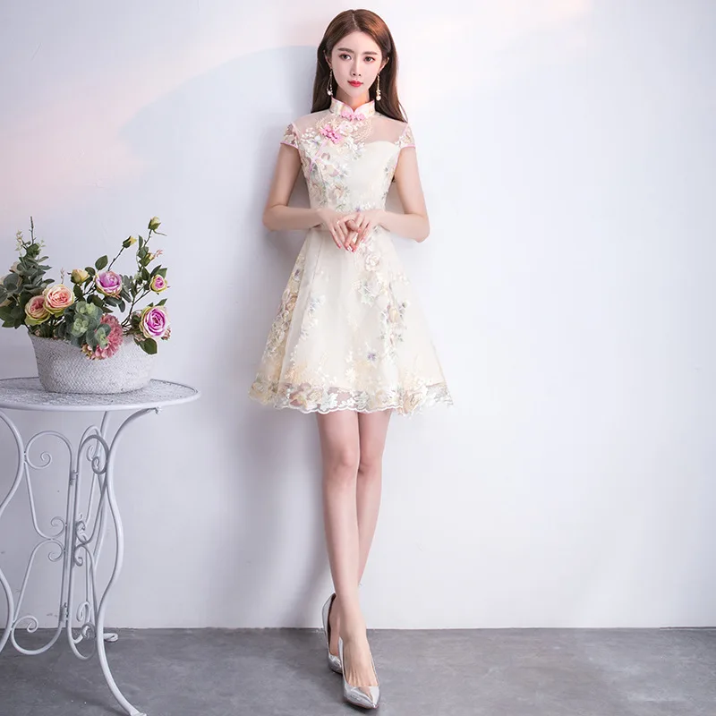 Элегантное тонкое сексуальное платье Cheongsam классическое для сцены китайское