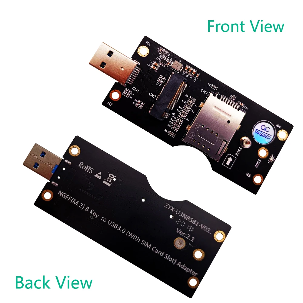 адаптер ngff m 2 с ключом b к usb 30 плата