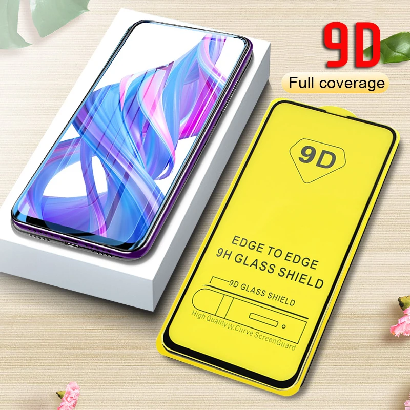 9D закаленное стекло для Honor 9X huawei Pro защита экрана Полный Клей Защитное Huawey Huawai