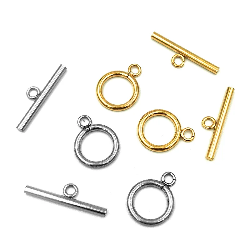 5 шт. металлические застежки для ювелирных изделий из нержавеющей
