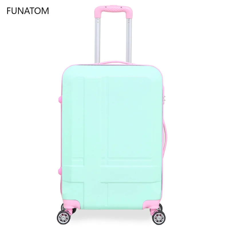 ABS + PC 20'པ дюймовый чемодан на колесиках багаж для путешествий переноски 28