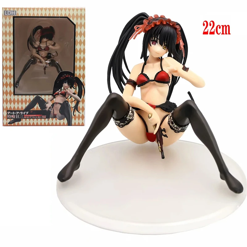 

25CM Date A Live Nightmare sexy Pajamas Figure Japan Anime Sexy Girl pvc Action Figure Tokisaki Kurum Collection model toys