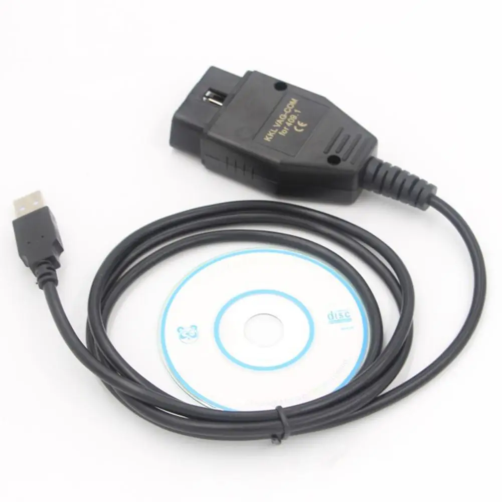 Инструмент для сканирования автомобиля OBD2 USB кабель VAG COM KKL 409 1 12V автоматический