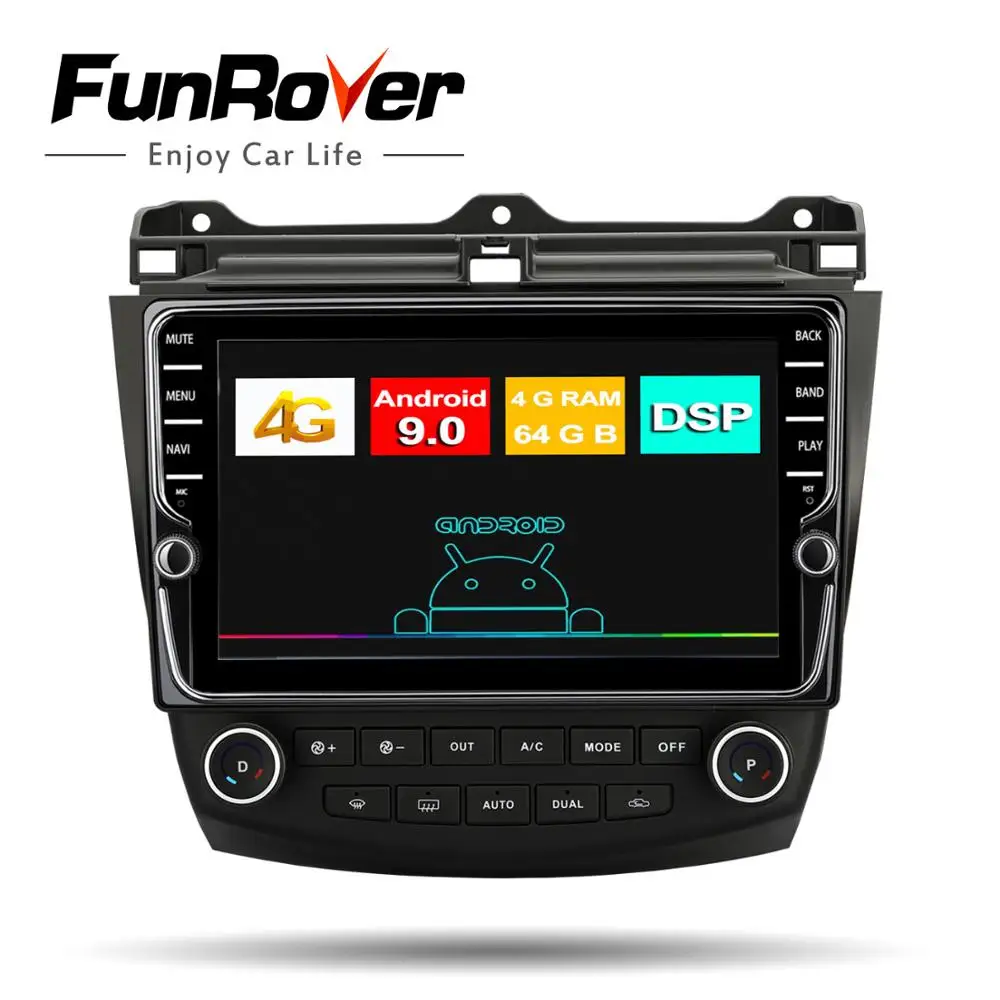 Штатная магнитола для Хонда Аккорд 7 Honda Accord 7 CM UC CL 2005 2006 2007 2008 Android 9.0, до 8-ЯДЕР, до 4+ 64ГБ 32EQ+ DSP 2DIN автомагнитола 2 DIN DVD GPS мультимедиа автомобиля головное устройство