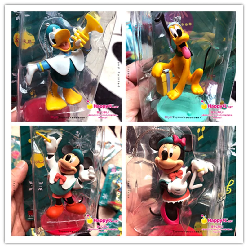 

1PCS 4-9CM Boxed 2019 Japan Christmas collection hand-made ornament pendant Mickey Minnie Donald Pluto