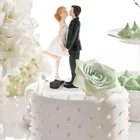 Фигурка жениха, жениха, невесты, свадебный орнамент, украшение для торта, 3D персонажи, подарки на день Святого Валентина