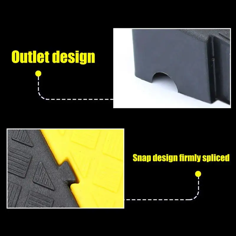 Портативный рампа с бордюром нескользящий легкий пороговой коврик для пандуса