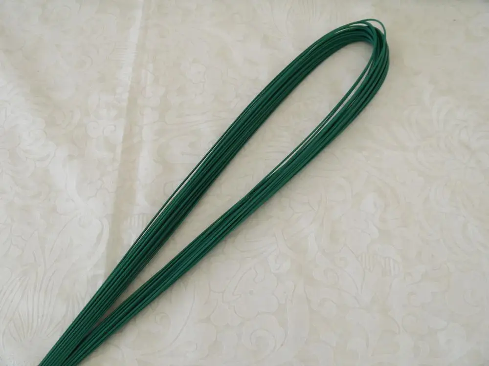 green 18 калибр 3" DIY Шелковый Свадебный букет Цвет Серебряный проволока искусственная проволока для цветов 30 шт - Цвет: green