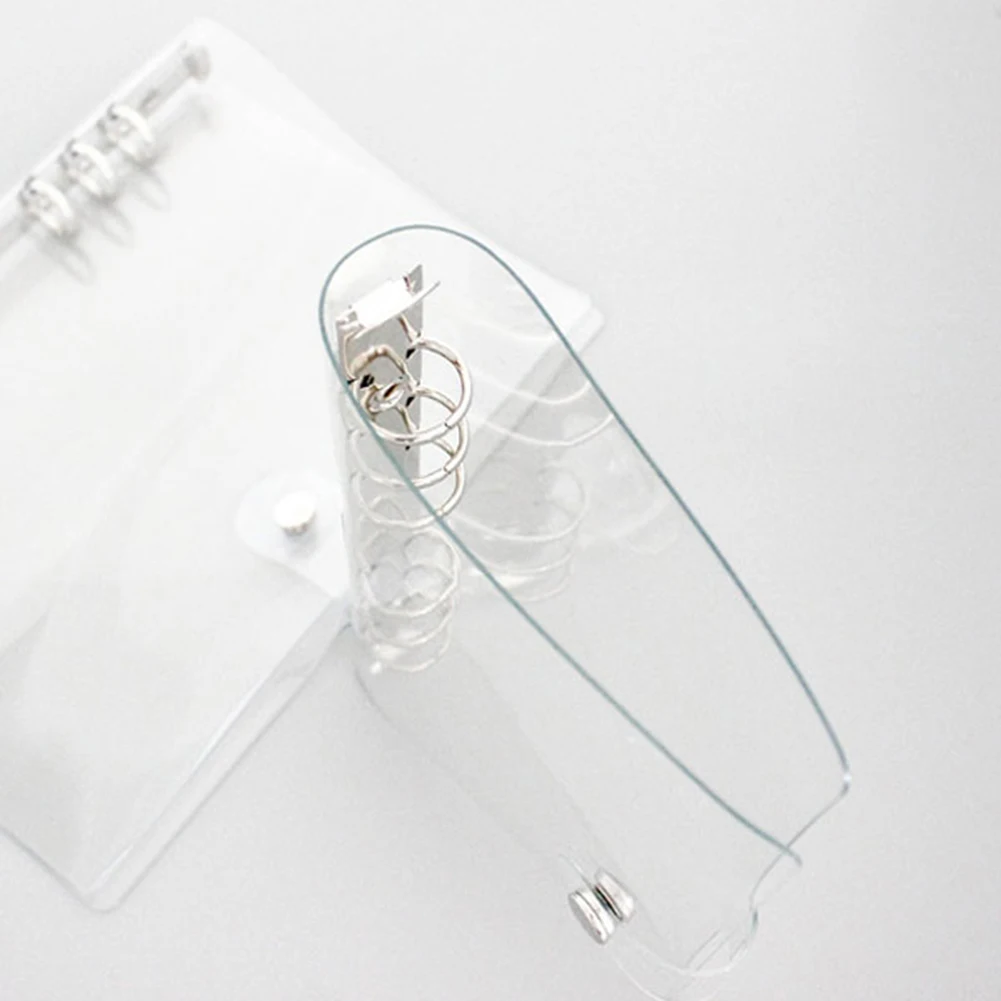 Пластиковая папка для файлов с зажимом прозрачный цветной блокнот формата A5/A6/A7