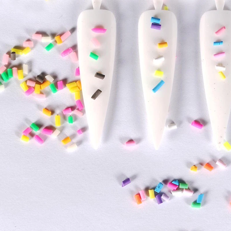 Имитация мини конфетных гранул наклейки для дизайна ногтей 3D женщин девочек дети