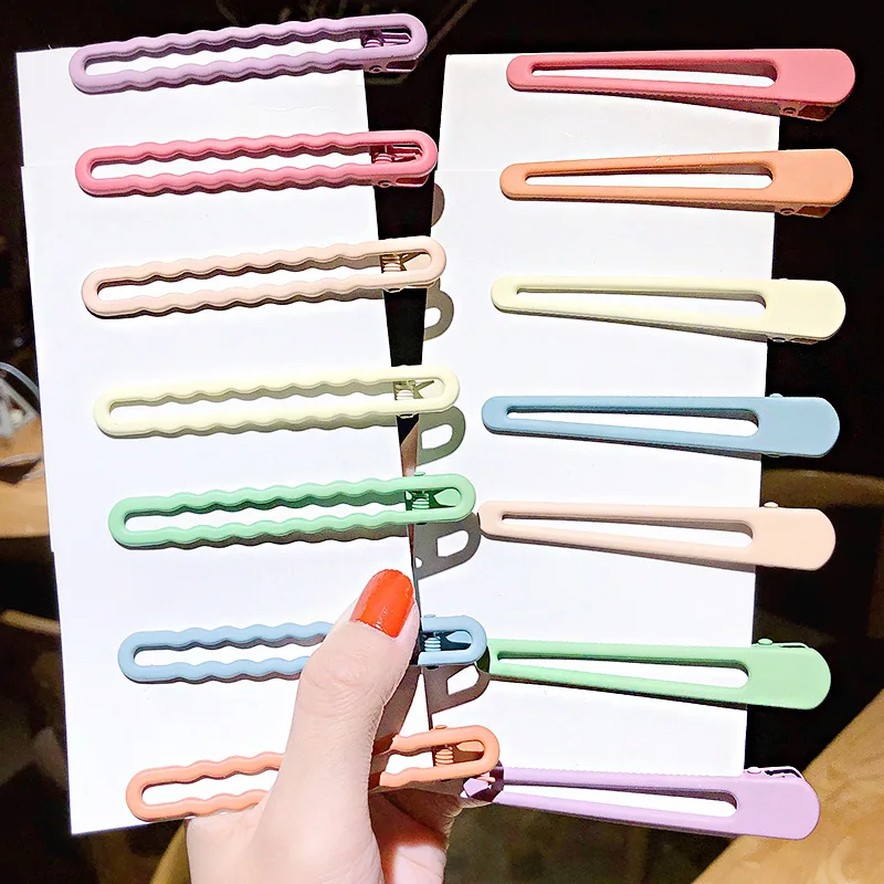 7 шт./компл. женские милые геометрические заколки карамельных цветов с бантом