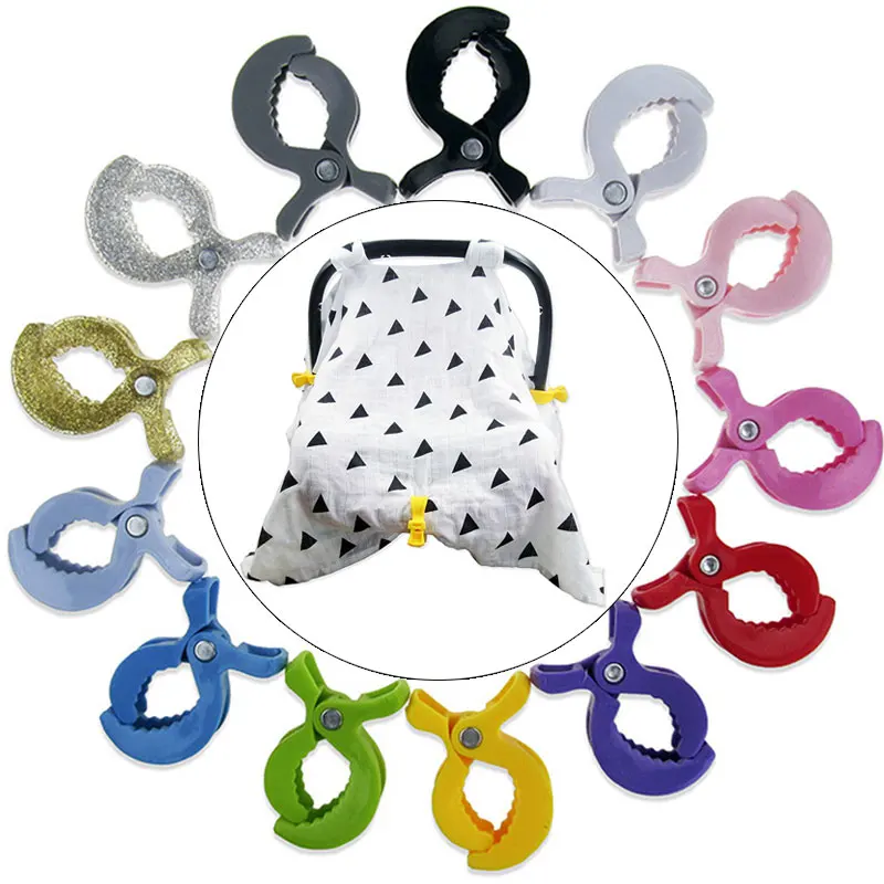 

3Pcs/Lot Croco Colorful New Baby Car Seat Accessories Windproof Clip Toy Stroller Peg Hook Cover Blanket Clips