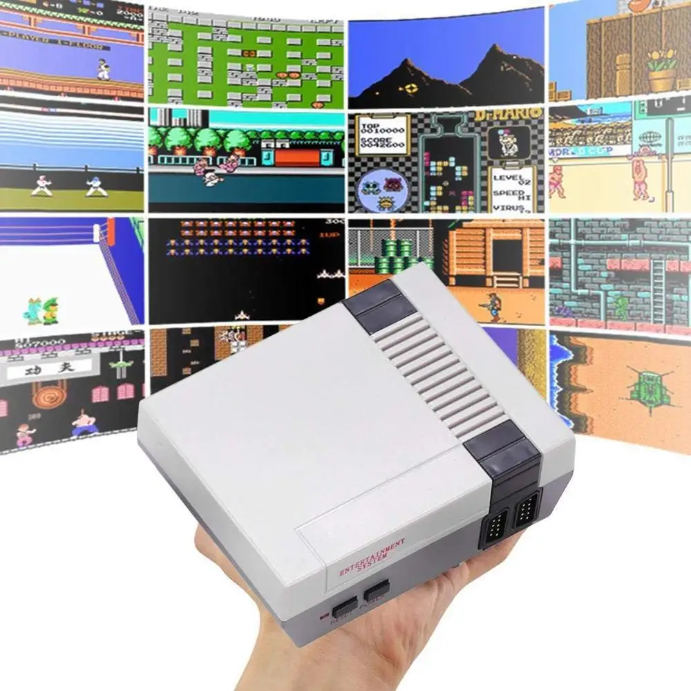 Классическая Мини-игровая Ретро консоль 2021 встроенных игр и 2 классических