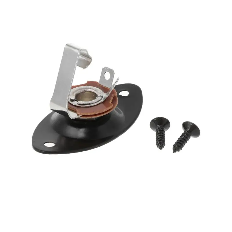 

Electric Guitar Bass Jack Socket Output Input Jack Cover Plate With 2 Screws