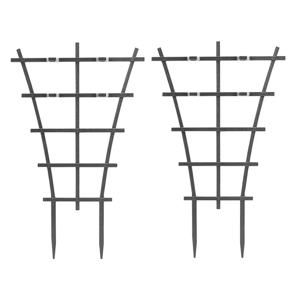 

2PCS Garden Trellis Plastic Superimposed Garden DIY Mini Climbing Trellis Flower Supports Courtyard Plant Support Dark Green