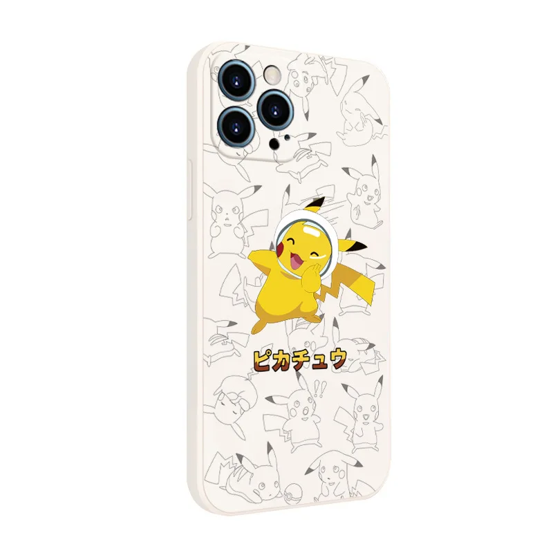 

2021 Pokemon Pikachu Cute Cartoon Phone Anime Phone Case Accessories Phone Cases for Apple 11 12phone11promax Anti-fall Case