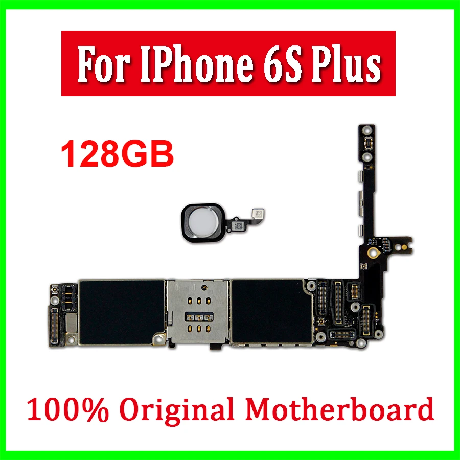 16 Гб/64 Гб/128 ГБ для iphone 6s plus материнская плата с Touch ID разблокированная Plus