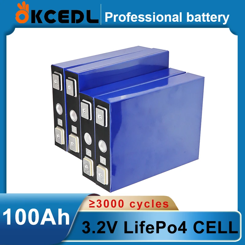 

3,2 v 100ah lifepo4 large capacity lithium phosphate battery diy 12v 24v 48v solar energy storage system free ups or fedex