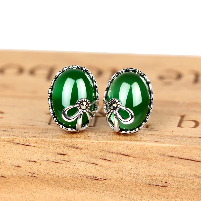 

В винтажном стиле с цветочным принтом 925 из стерлингового серебра, рубиновое Винтаж 925 стерлингового серебра серьги для женщин, серьги-гвозд...