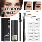 Набор трафаретов для бровей и бровей, многоразовый набор для формирования бровей, 12 моделей