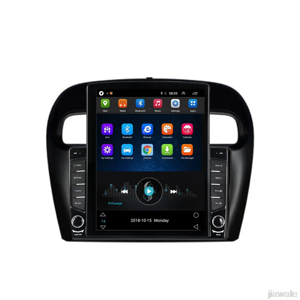Автомобильный мультимедийный плеер на Android 10 восемь ядер экран 9 7 дюйма GPS для