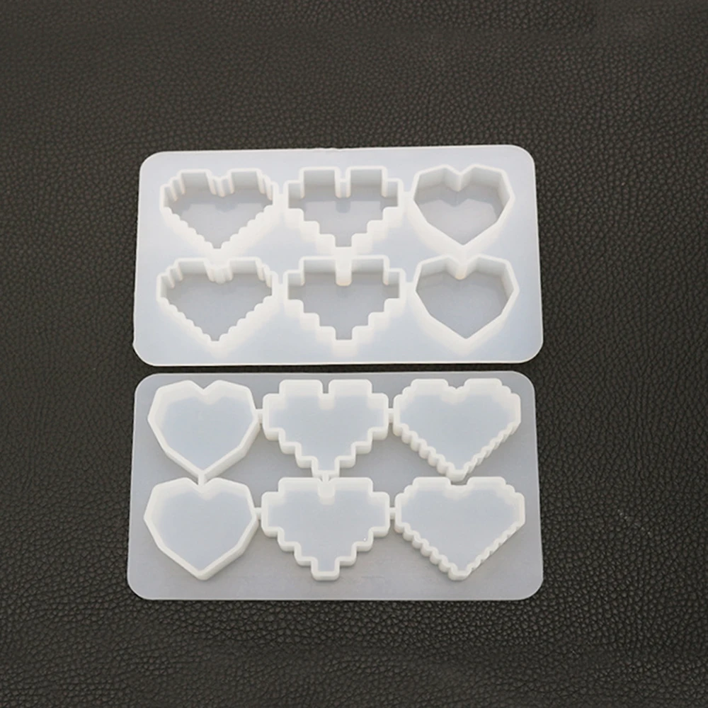 Кристаллическая УФ отверждаемая эпоксидная смола мозаика в форме сердца высокое