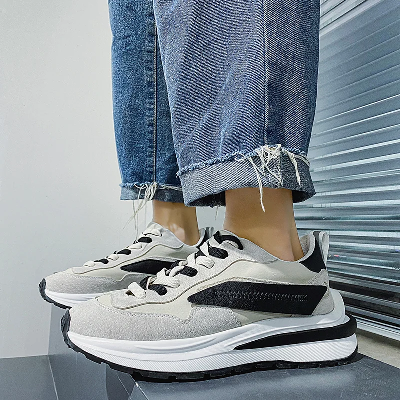 

Men Vulcanize Shoes Sneakers Breathable Men Casual Shoes No-slip Male Lace Up Men Shoes Lightweight Tenis Masculino Dropshipping