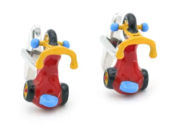 10 пар/лот творческая детская игрушка автомобиль запонки эмалью в виде