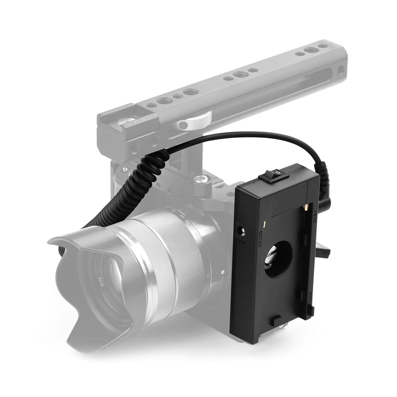 

for BMPCC 4K/ 6K Cameras NP-F970 F750 Battery Plate Holder Adapter + BMPCC Power Adapter Cable