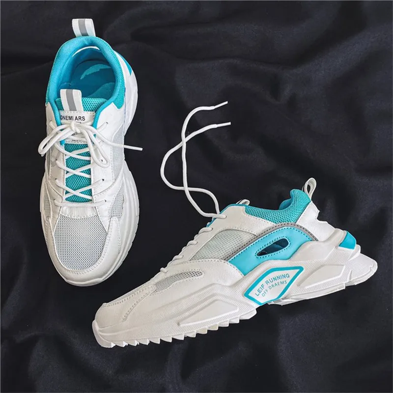 Кроссовки мужские на шнуровке из кожи в классическом стиле | Обувь