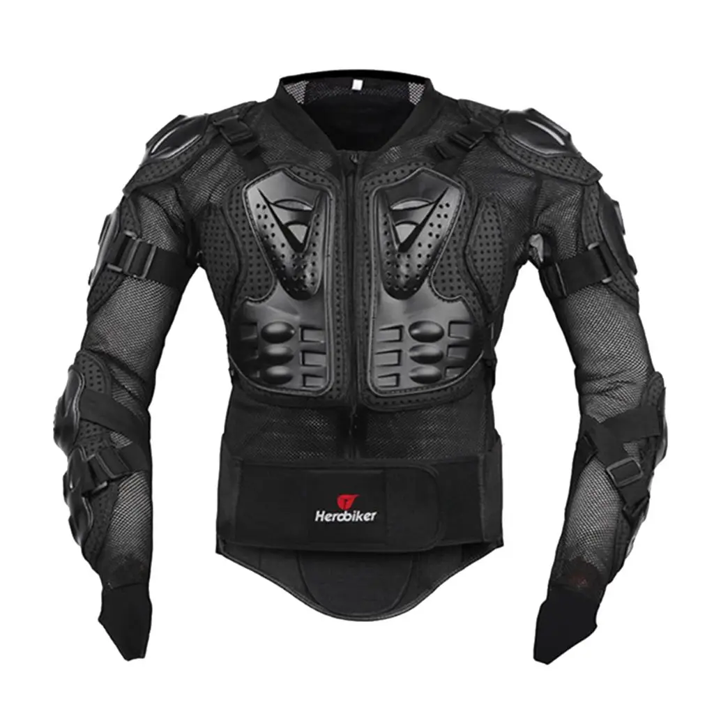 

Elastic Full Body Protective Jacket Spine Chest Protection S - 3XL Black