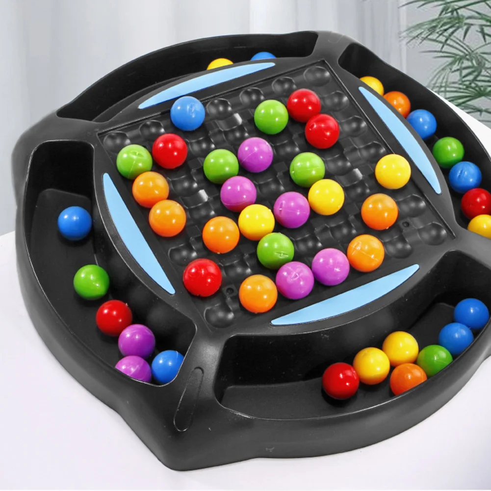 

Цветные бусины для устранения игры, доска для поезда, интеллектуальная игра для мозга, развивающая игрушка, интерактивный мяч для родителей...