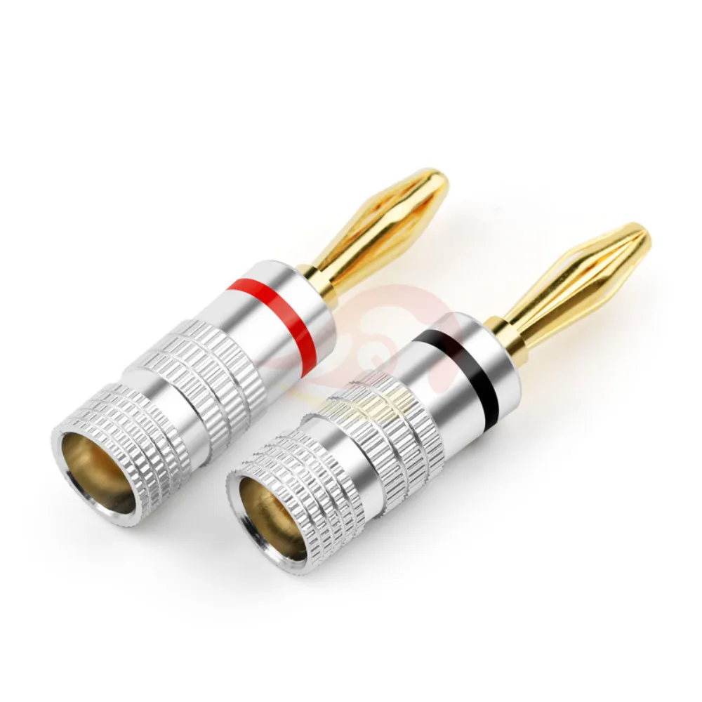 10 шт. разъемы с вилками типа банан Динамик s Позолоченные 4 мм разъем &quotбанан&quot