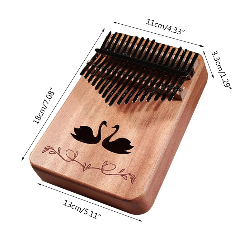 

Kalimba Thumb Piano 17 Keys, Portable Finger Piano Musical Instruments Piano Gifts Quirky Gifts