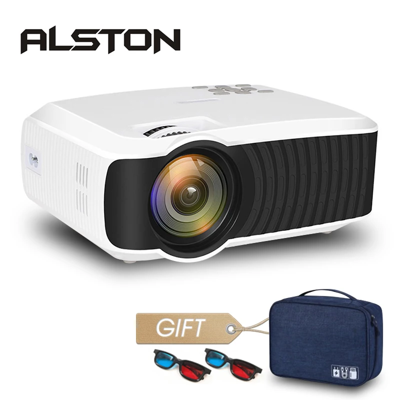 Светодиодный проектор ALSTON T23 серии портативный видеопроектор HD Mini HDMI VGA домашний