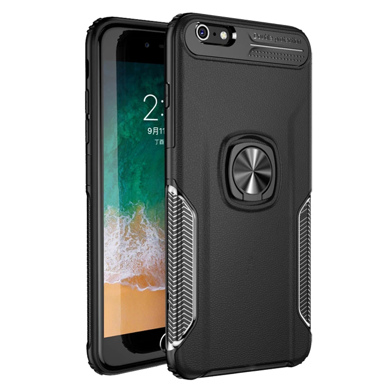 Ударопрочное кольцо Броня чехол для iPhone 6 S 6 S 7 8 Plus X XS XR 11 Pro Max 8 Plus 7Plus 6Plus iPhone6 чехол iPhone7 подставка задняя крышка