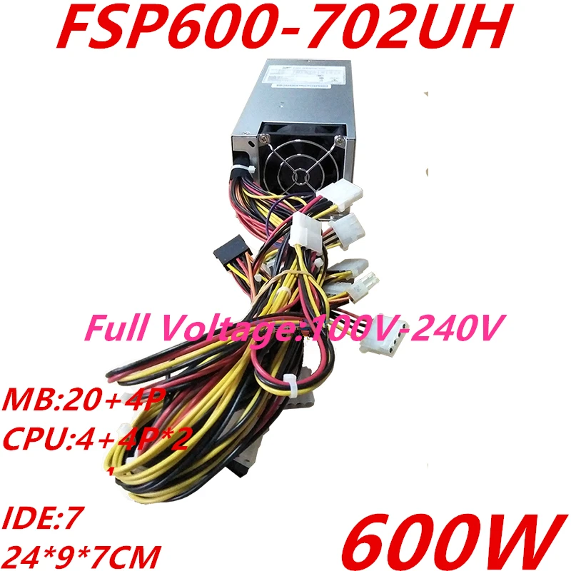 

Новый оригинальный блок питания для FSP 80plus, бронзовый CPU8P * 2 2U 600 Вт, импульсный источник питания, фотография