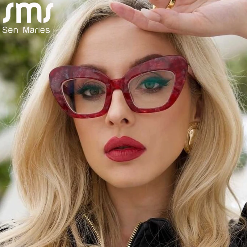 Кошачий глаз анти-синий светильник блокирующие очки оптические для женщин и