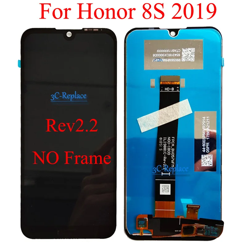 Черный 5 5-дюймовый дисплей для Huawei Honor 8S 7 дюймов телефон 2019 ЖК-дисплей с сенсорным