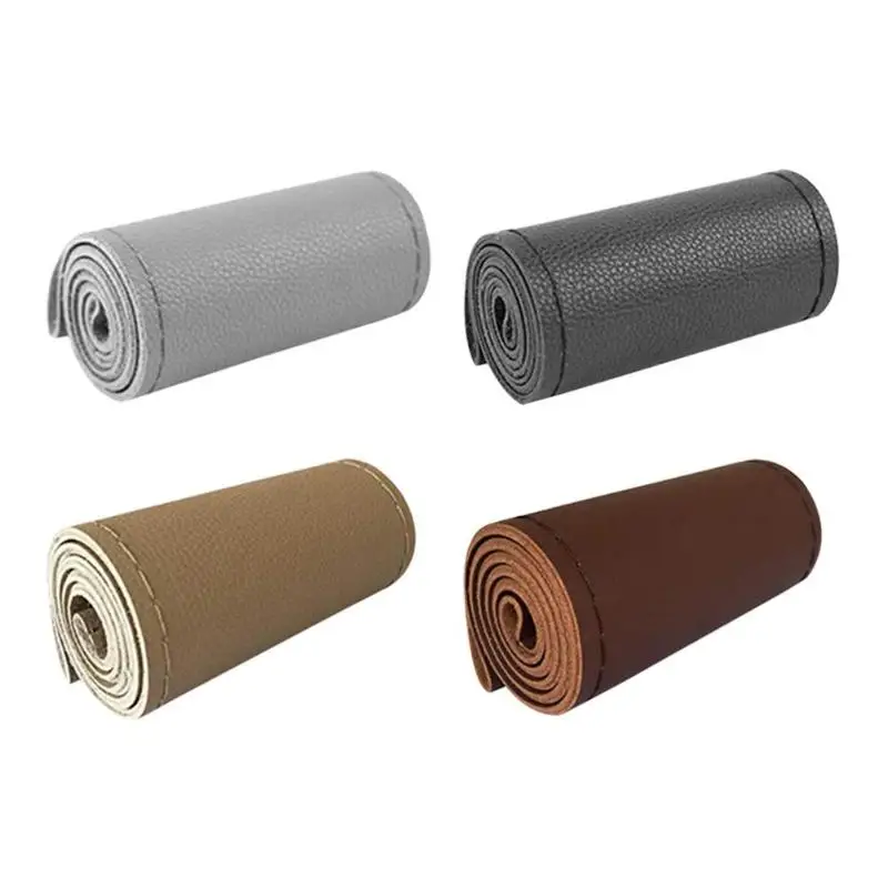 Оплетка рулевого колеса автомобиля на защитный чехол кожаный Авто Стайлинг