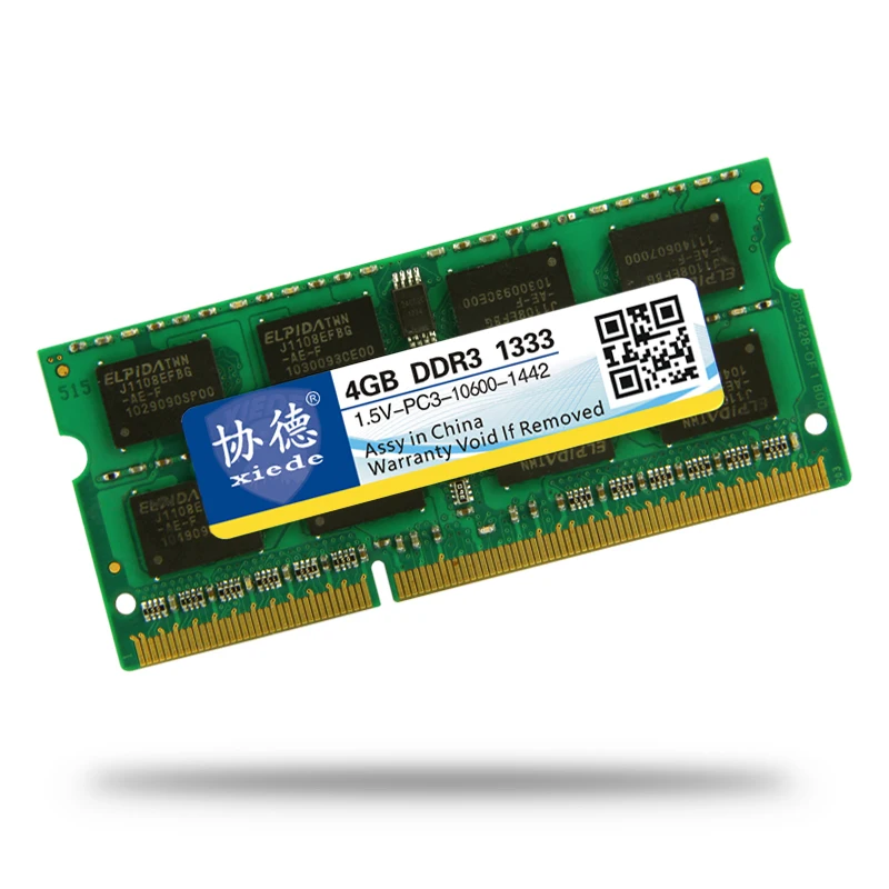 Высококачественная оперативная память xiede для ноутбука DDR3 1333 МГц 8 ГБ 4 2 Sodimm Memoria