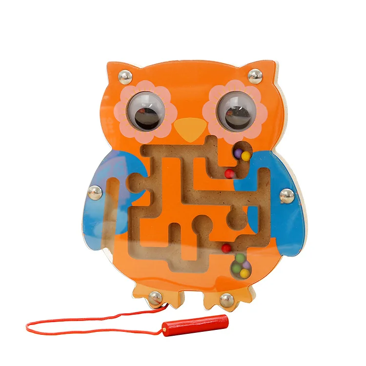 

Children's Wooden Magnetic Educational Toys Early Education Maze Game Baby Cerebellum Development Tools Intellectual Props Toys