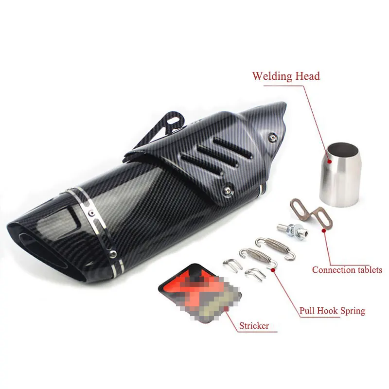 51 мм Универсальный Escapamento мото дБ убийца мотоцикл глушитель скутер для akrapoviccc YZF R6