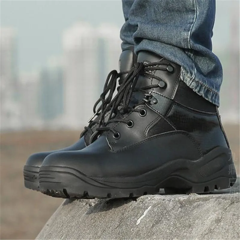 Лидер продаж Летние тактические ботинки в стиле милитари походные Черные