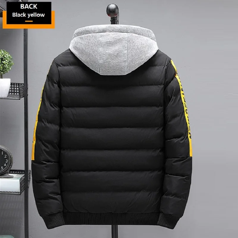 Double-sided Wear Winter Padded Jacket 2021 Men's Fashion Thick Warm Jacket Ins Tide Brand Student Winter Clothes Coat Men