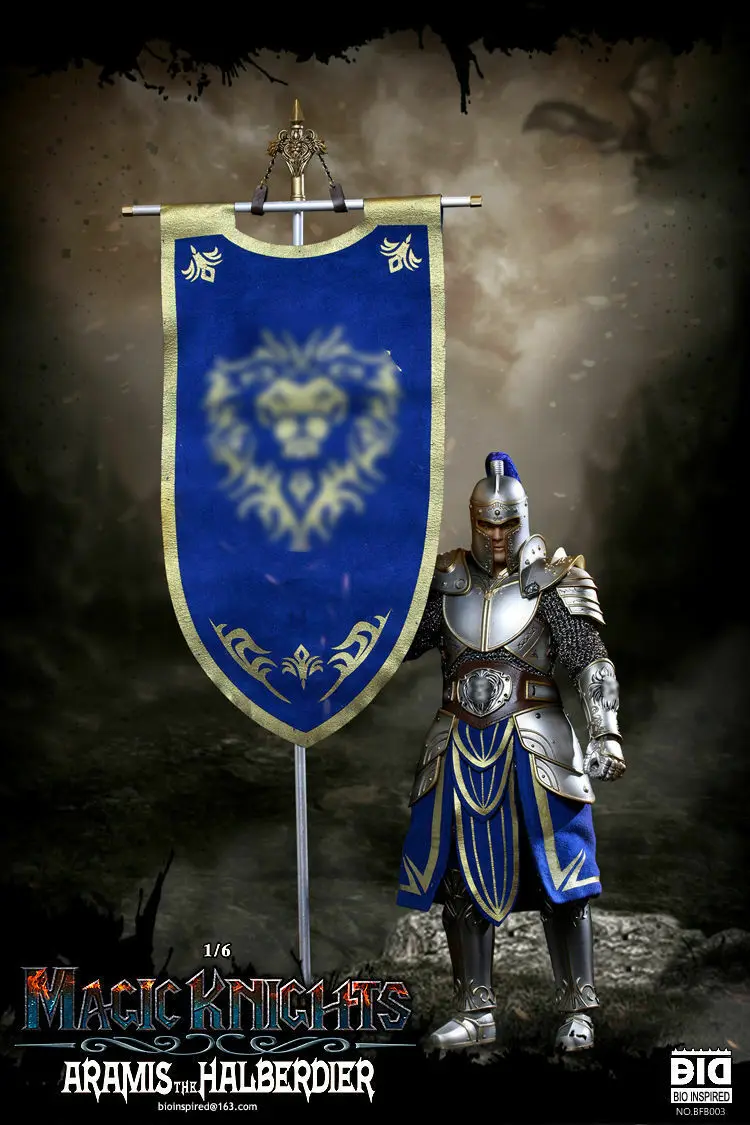 Био вдохновленные Волшебные ножи серия металлическая Броня HALBERDIER Aramis 1/6 фигура |