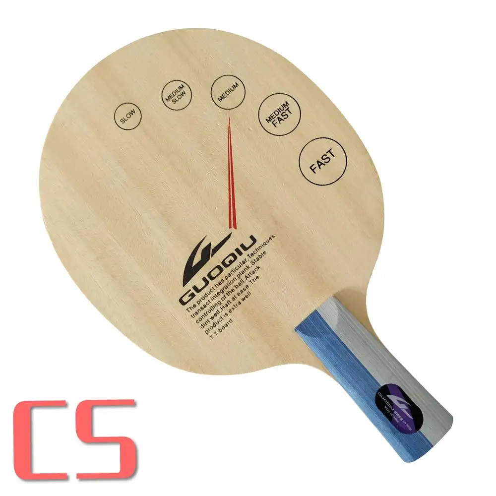 CS short handle GuoQiu W-01 W 01 W01 ракетка для настольного тенниса пинг понг лезвие Завод по потере прямые продажи натуральная - Цвет: CS short handle