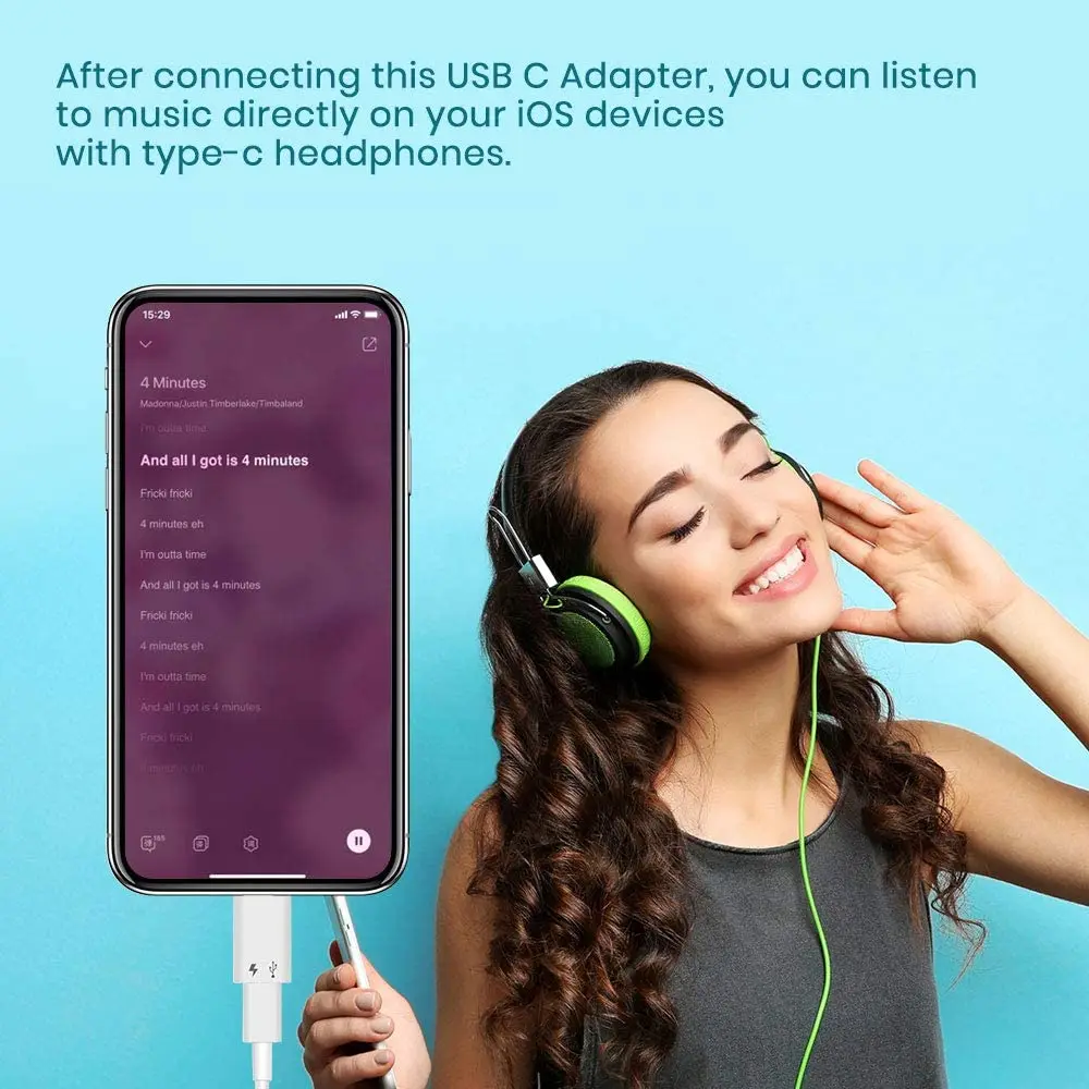 Адаптер для iOS и USB C Type (Female) (Male) адаптер OTG совместимые устройства Поддержка